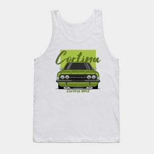 Front Green Cortina MK3 Classic Tank Top